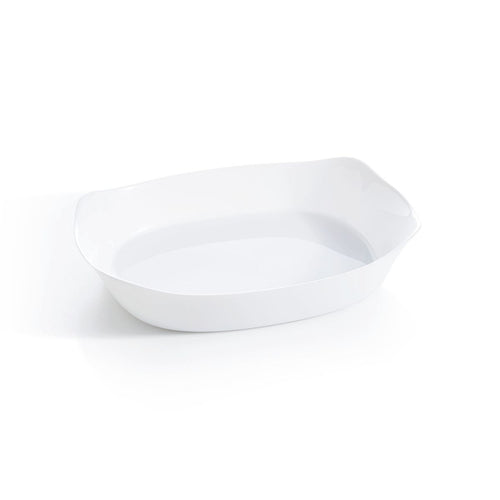 Plat de cuisson blanc 38 x 28 cm Smart Cuisine Carine