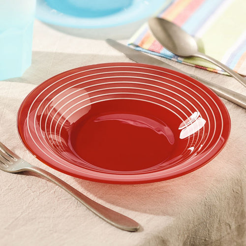 Assiette creuse rouge 21,5 cm Factory - 2