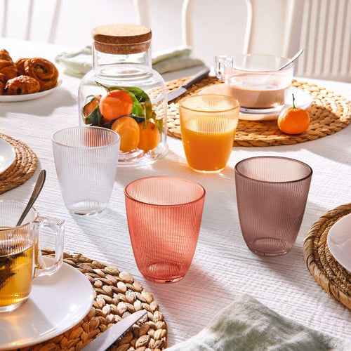 Ensemble carafe Funambule et 6 verres Stripy 31cl