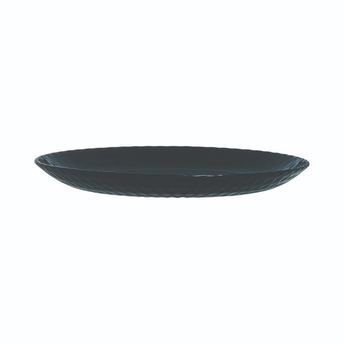 Assiette à dessert noire 19 cm Pampille
