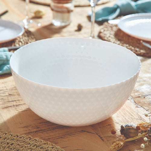 Saladier blanc 24 cm Pampille