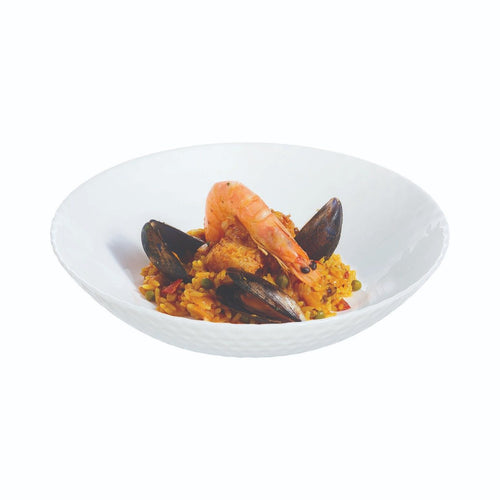 White deep plate 20 cm Pampille