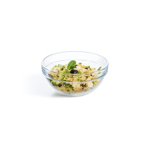 Saladier rond en verre 13.8 cm Empilable 62.5 cl - 2