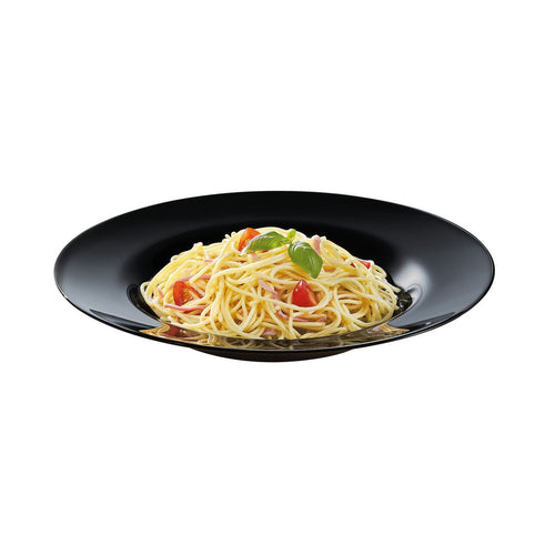Assiette à pâtes noire 28,5 cm Friend