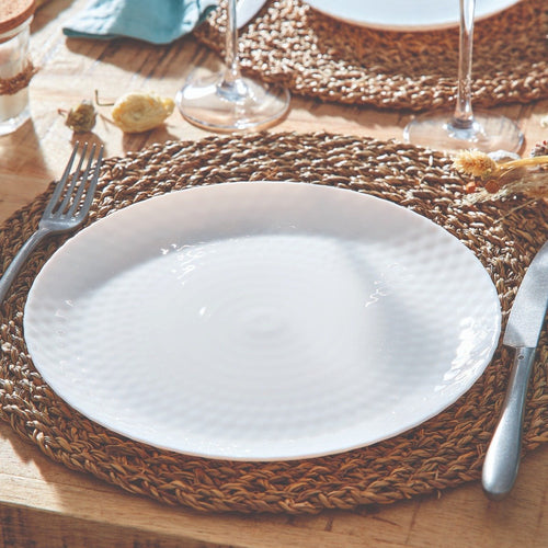 Assiette plate blanche 25 cm Pampille - 2