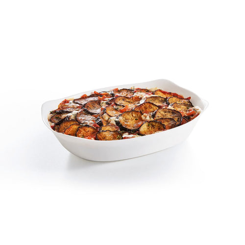 Plat de cuisson blanc 38 x 28 cm Smart Cuisine Carine - 2