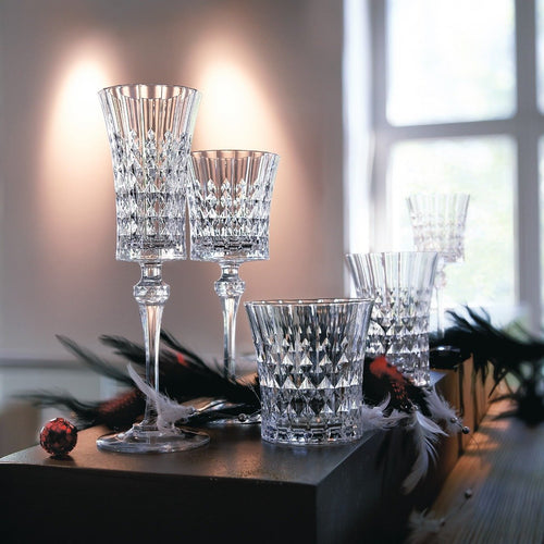 Glassware sets 24 pcs Lady diamond (8xvap19+gob 27+vap 27)