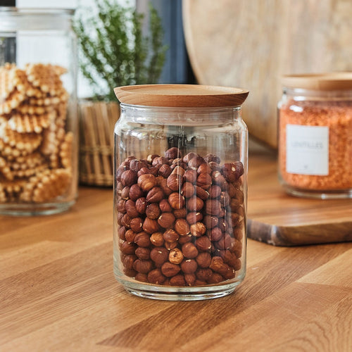 Lot de 2 pots de conservation Pure Jar Wood 1L - 2