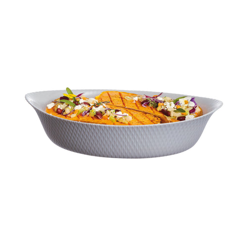 Plat ovale 32x20 Smart Cuisine Wavy Granit