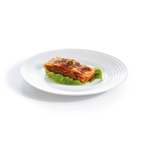 Assiette plate blanche 25 cm Harena