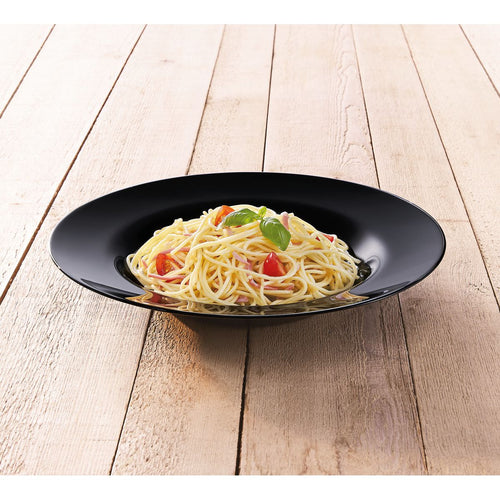 Assiette à pâtes noire 28,5 cm Friend