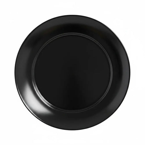 Assiette plate noire 25 cm Apy
