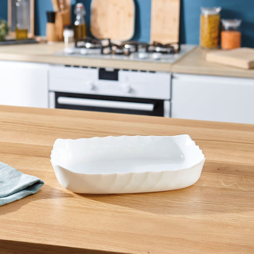 Plat de cuisson blanc 32 x 26 cm Smart Cuisine Trianon - 2