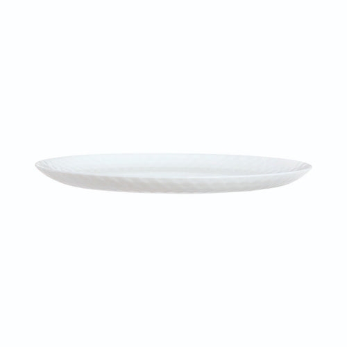 Assiette plate blanche 25 cm Pampille