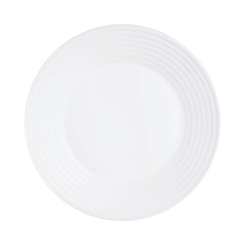 Assiette plate blanche 25 cm Harena