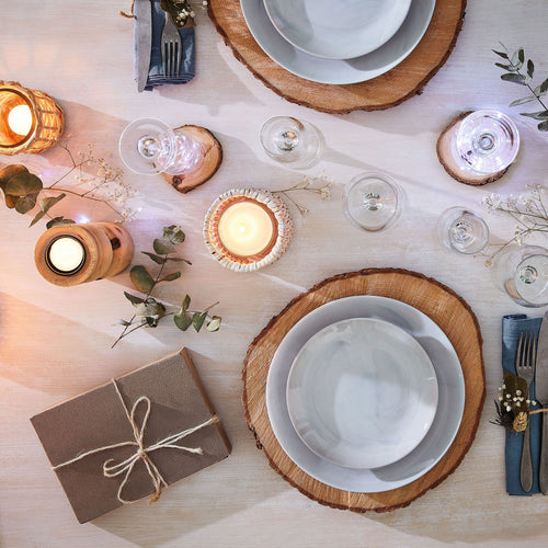 Service de table 18 pièces Diwali Marble