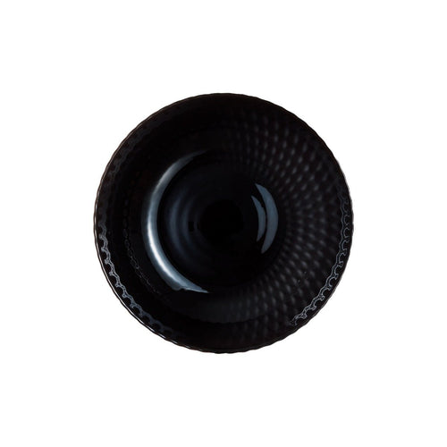 Assiette creuse noire 20 cm Pampille