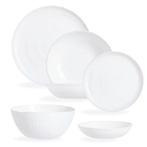 Service de table 25 pièces Ammonite Blanc