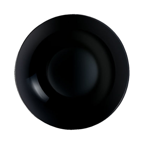 Assiette creuse noire 20 cm Diwali