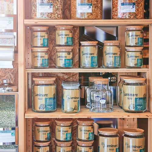 Set di due contenitori per la conservazione in legno Pure Jar - 1L + 0,5L - 2
