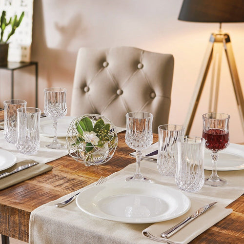 Ensemble 16 pièces, verres à pied et gobelets Longchamp