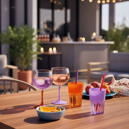 Verre à cocktail 70 cl violet Summer Pop - 2