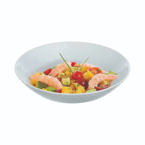 Assiette creuse grise 20 cm Pampille