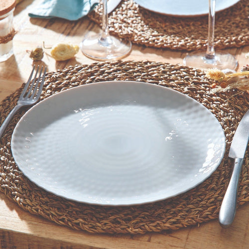 Assiette plate grise 25 cm Pampille - 2