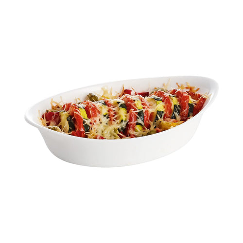 Plat de cuisson blanc 21 x 13,5 cm Smart Cuisine Carine - 2