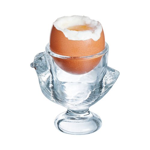 French Glass Chicken Egg Cup