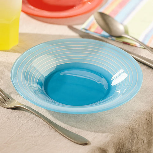 Assiette creuse bleue 21,5 cm Factory - 2