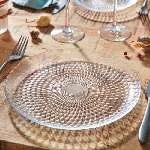 Service de table 25 pièces Pampille Transparent